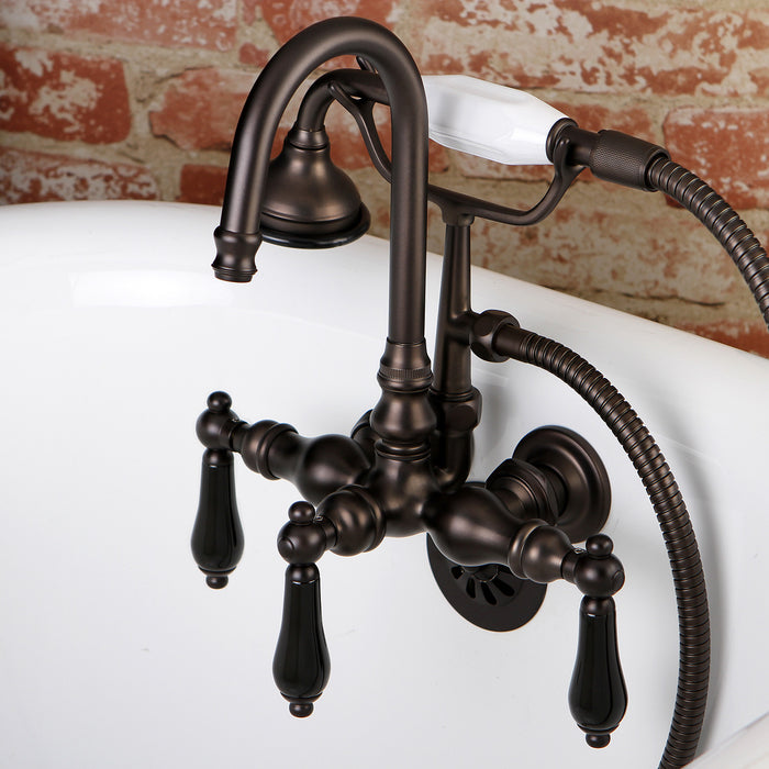 Aqua Vintage AE7T5PKL Duchess Wall Mount Clawfoot Tub Faucet, Oil Rubbed Bronze