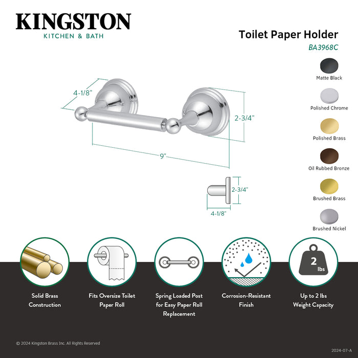 Kingston Brass BA3968ORB Restoration Toilet Paper Holder, Oil Rubbed Bronze