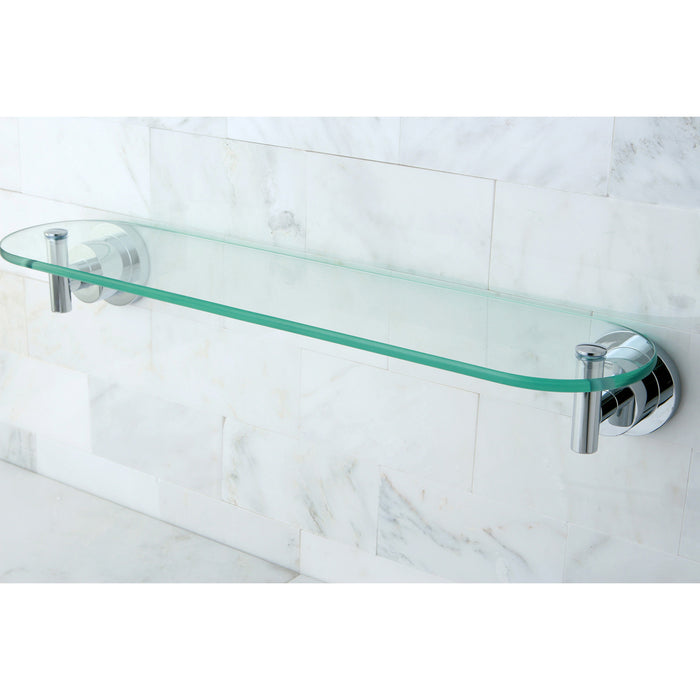 Kingston Brass BA8219C Concord Cosmetic Glass Shelf, Polished Chrome