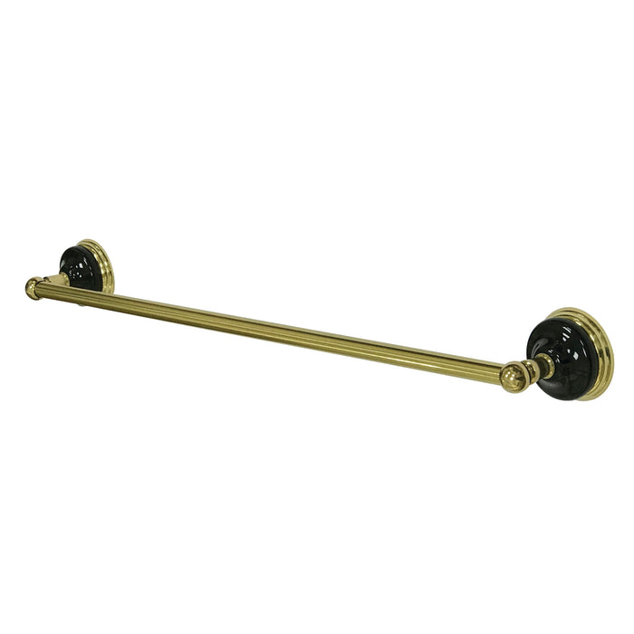 Kingston Brass BA9111PB Water Onyx 24 in. Towel Bar, Polished Brass