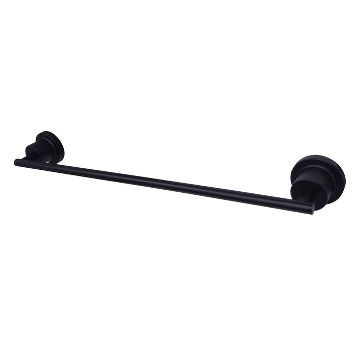 Kingston Brass BAH8212MB Concord 18-Inch Single Towel Bar, Matte Black