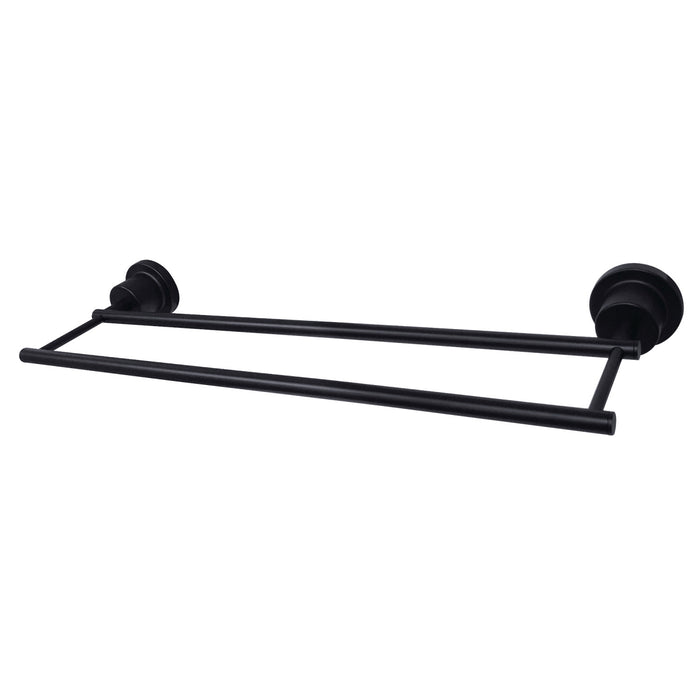 Kingston Brass BAH821318MB Concord 18-Inch Double Towel Bar, Matte Black