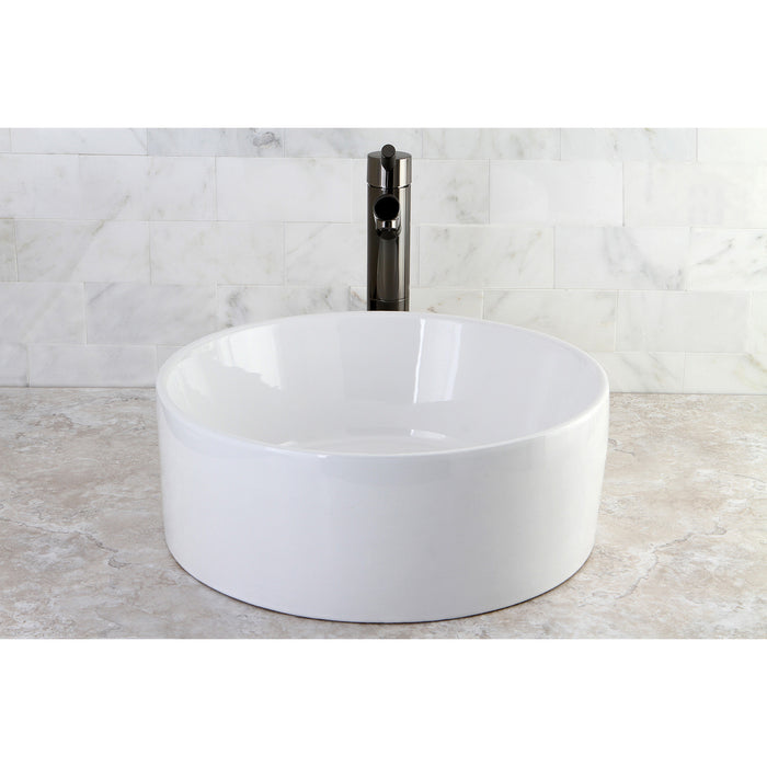 Fauceture EV3103 Park Round Vessel Sink, White