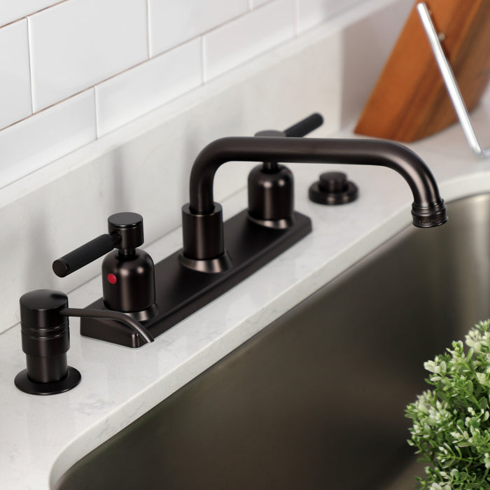 Kingston Brass FB2135DKL Kaiser 8-Inch Centerset Kitchen Faucet, Oil Rubbed Bronze