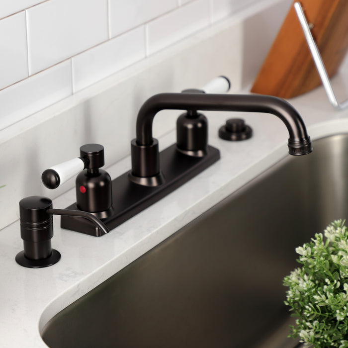 Kingston Brass FB2135DPL Paris 8-Inch Centerset Kitchen Faucet, Oil Rubbed Bronze