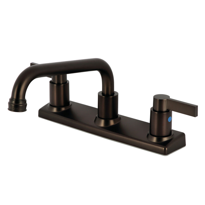 Kingston Brass FB2135NDL NuvoFusion 8-Inch Centerset Kitchen Faucet, Oil Rubbed Bronze