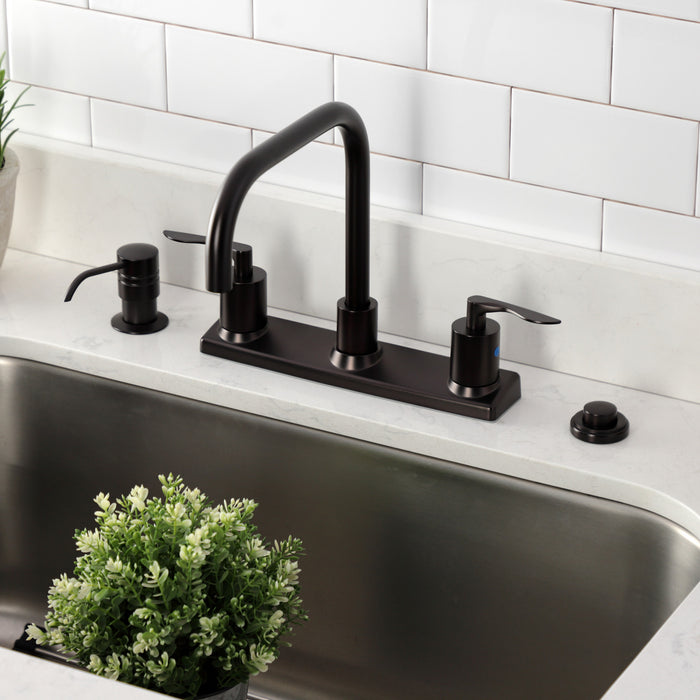 Kingston Brass FB2145SVL Serena Centerset Kitchen Faucet, Oil Rubbed Bronze