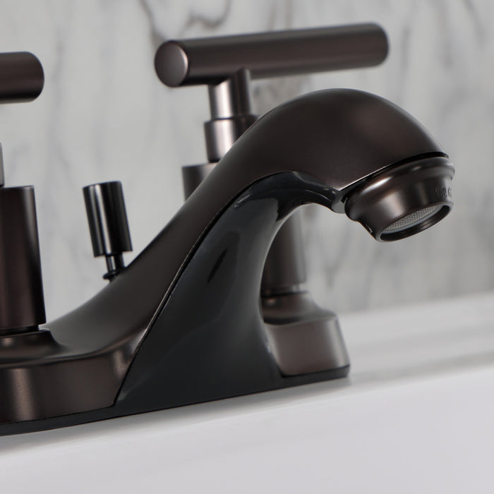 Kingston Brass FB5625CML Manhattan 4 in. Centerset Bathroom Faucet with Pop-Up Drain, Oil Rubbed Bronze