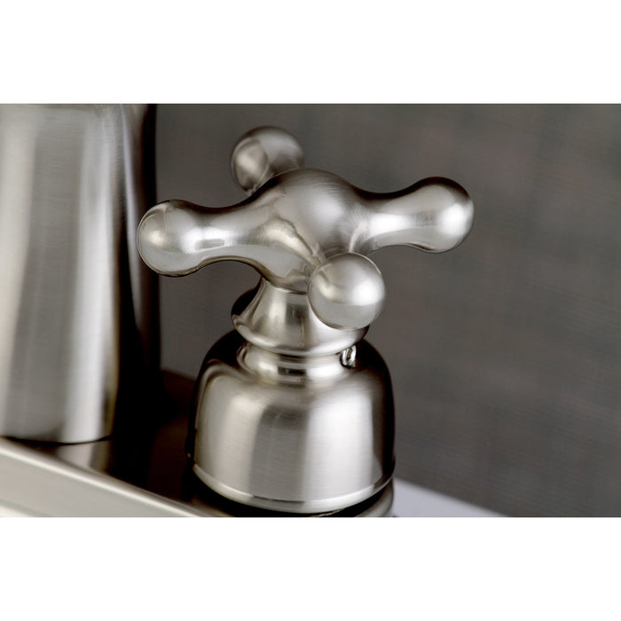 Kingston Brass FB7628AX 4 in. Centerset Bathroom Faucet, Brushed Nickel