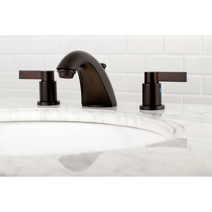 Kingston Brass FB8955NDL NuvoFusion Widespread Bathroom Faucet, Oil Rubbed Bronze