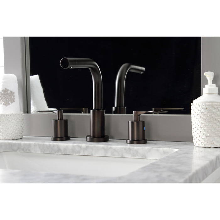 Kingston Brass FSC8955SVL Serena Widespread Bathroom Faucet with Pop-Up Drain, Oil Rubbed Bronze