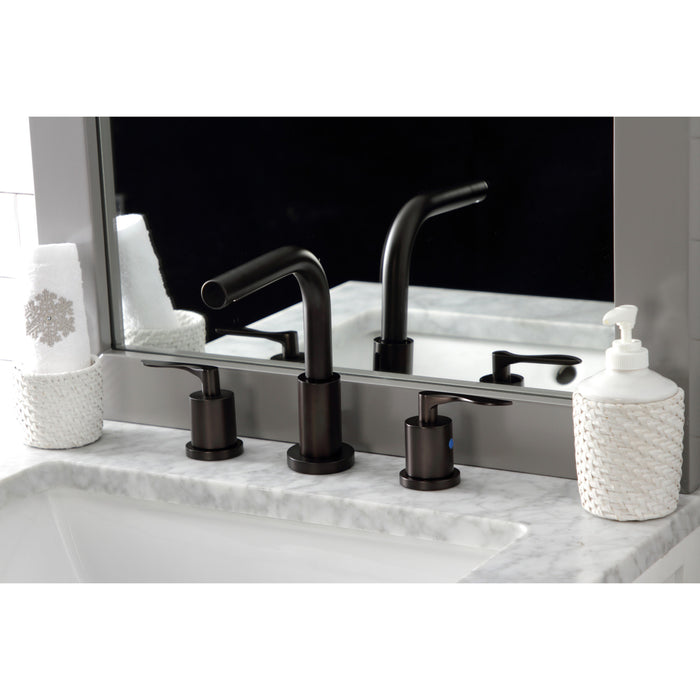 Kingston Brass FSC8955SVL Serena Widespread Bathroom Faucet with Pop-Up Drain, Oil Rubbed Bronze