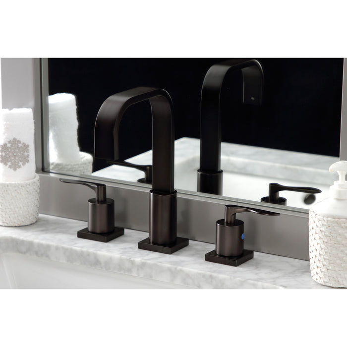 Kingston Brass FSC8965SVL Serena Widespread Bathroom Faucet with Pop-Up Drain, Oil Rubbed Bronze