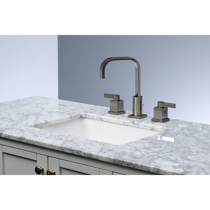 Fauceture FSC8968NQL Meridian Widespread Bathroom Faucet with Pop-Up Drain, Brushed Nickel