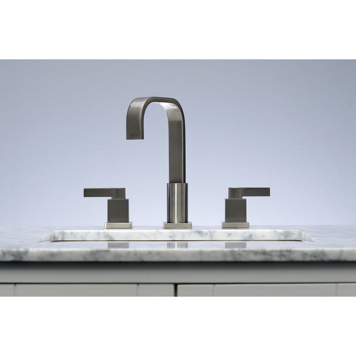 Fauceture FSC8968NQL Meridian Widespread Bathroom Faucet with Pop-Up Drain, Brushed Nickel