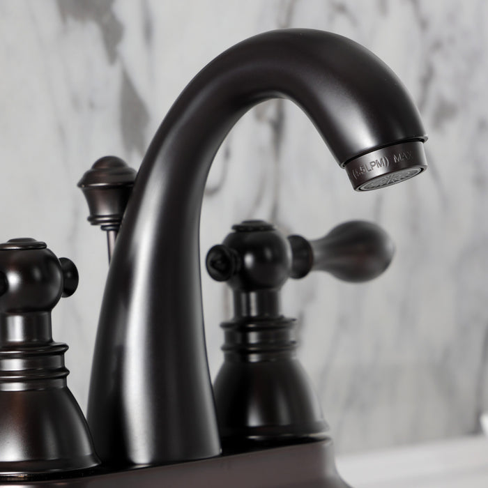 Fauceture FSY5615ACL American Classic 4 in. Centerset Bathroom Faucet with Plastic Pop-Up, Oil Rubbed Bronze