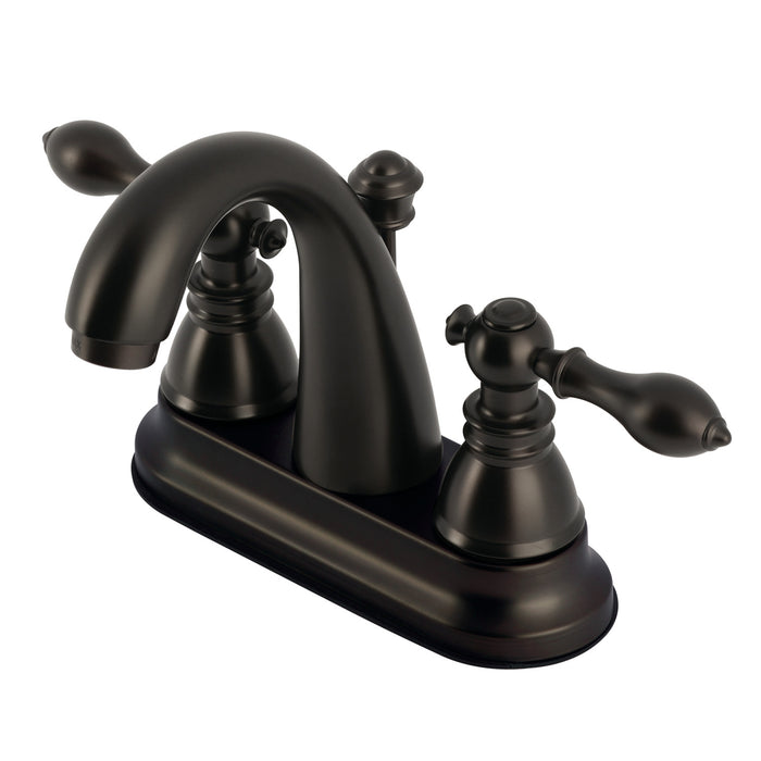 Fauceture FSY5615ACL American Classic 4 in. Centerset Bathroom Faucet with Plastic Pop-Up, Oil Rubbed Bronze