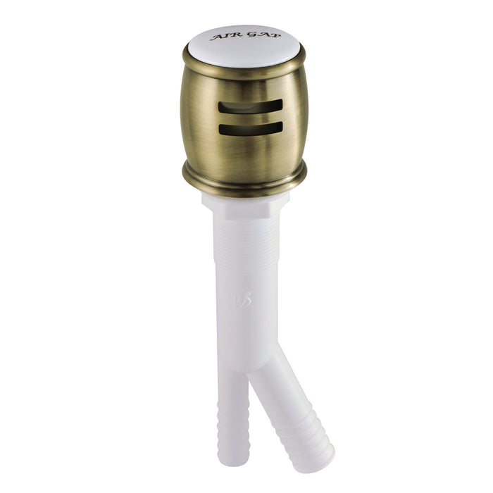 Kingston Brass K511AB Heritage Dishwasher Air Gap, Antique Brass