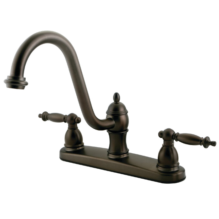 Kingston Brass KB3115TLLS Templeton Centerset Kitchen Faucet, Oil Rubbed Bronze