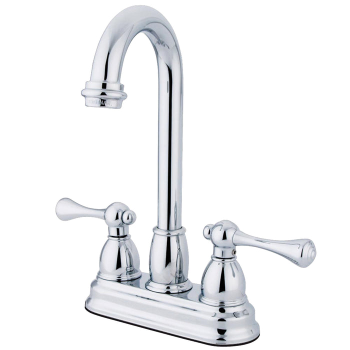 Kingston Brass KB3491BL Vintage Collection Classic 4" Centerset Bar Faucet, Polished Chrome