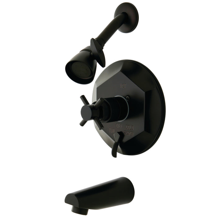 Kingston Brass KB46350DX Concord Tub & Shower Faucet, Oil Rubbed Bronze