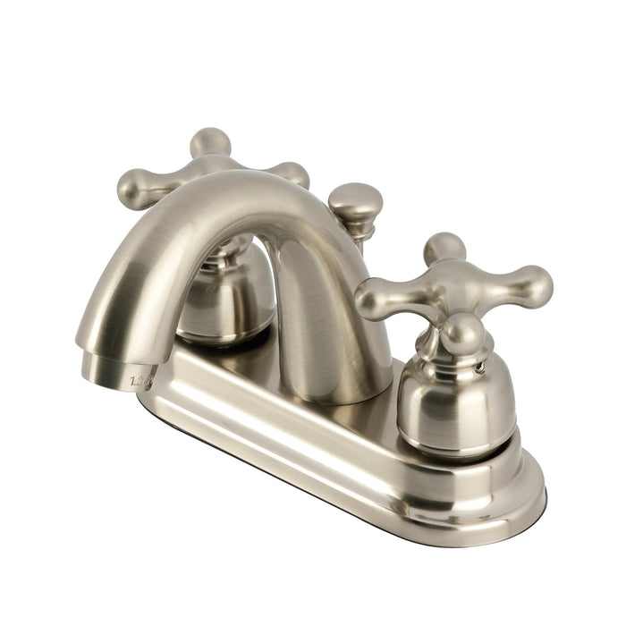 Kingston Brass KB5618AX 4 in. Centerset Bathroom Faucet, Brushed Nickel