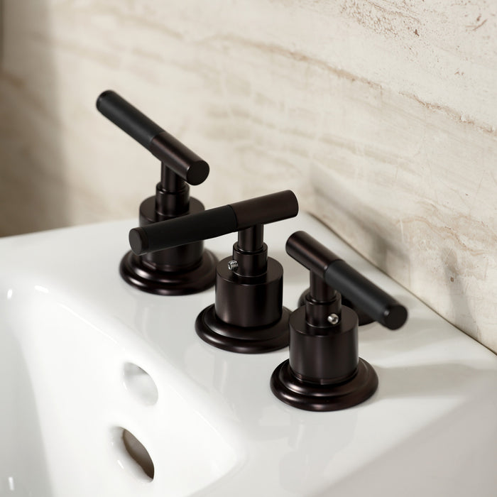 Kingston Brass KB6325CKL Kaiser Three-Handle Bidet Faucet, Oil Rubbed Bronze