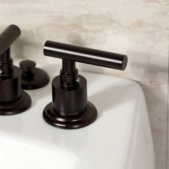 Kingston Brass KB6325CML Manhattan Three-Handle Bidet Faucet, Oil Rubbed Bronze