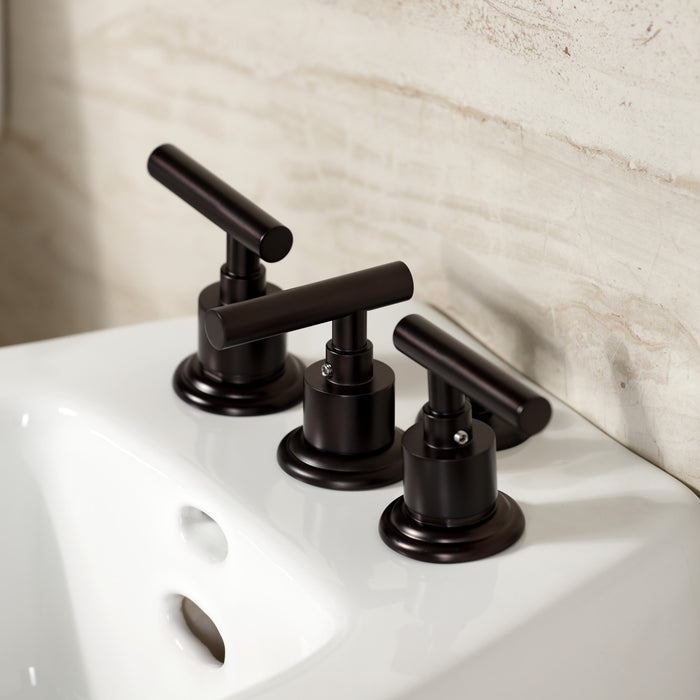 Kingston Brass KB6325CML Manhattan Three-Handle Bidet Faucet, Oil Rubbed Bronze