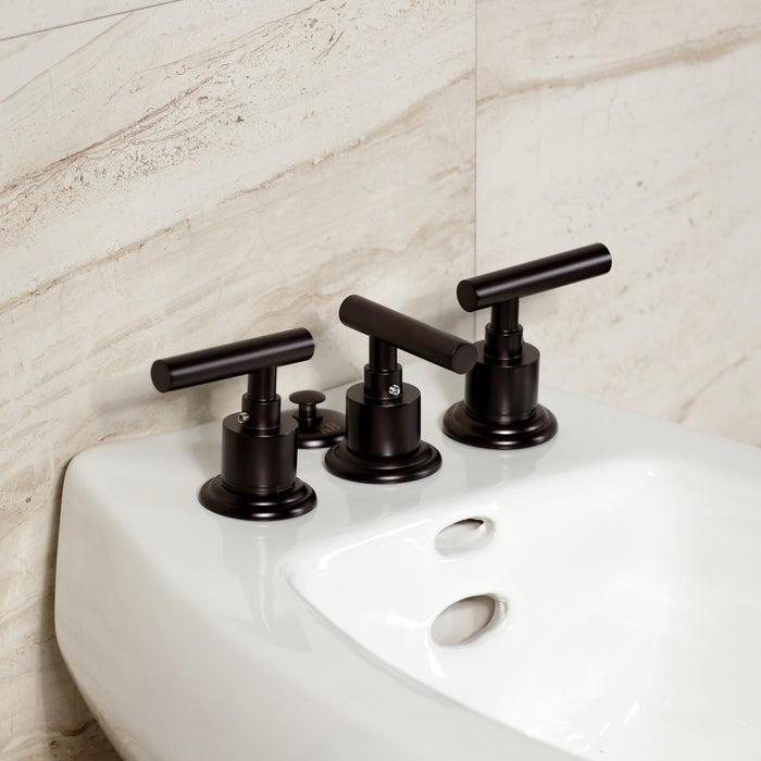 Kingston Brass KB6325CML Manhattan Three-Handle Bidet Faucet, Oil Rubbed Bronze