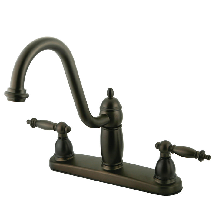 Kingston Brass KB7115TLLS Templeton Centerset Kitchen Faucet, Oil Rubbed Bronze