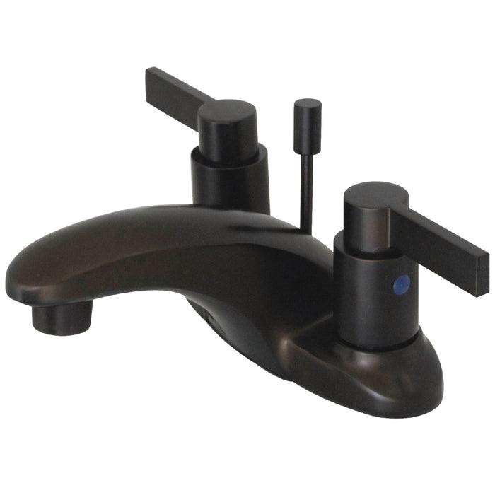 Kingston Brass KB8625NDL 4 in. Centerset Bathroom Faucet, Oil Rubbed Bronze