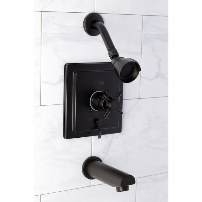 Kingston Brass KB86550DX Tub and Shower Faucet, Oil Rubbed Bronze