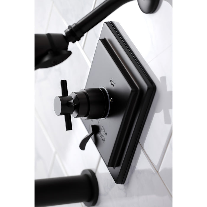 Kingston Brass KB86550DX Tub and Shower Faucet, Oil Rubbed Bronze