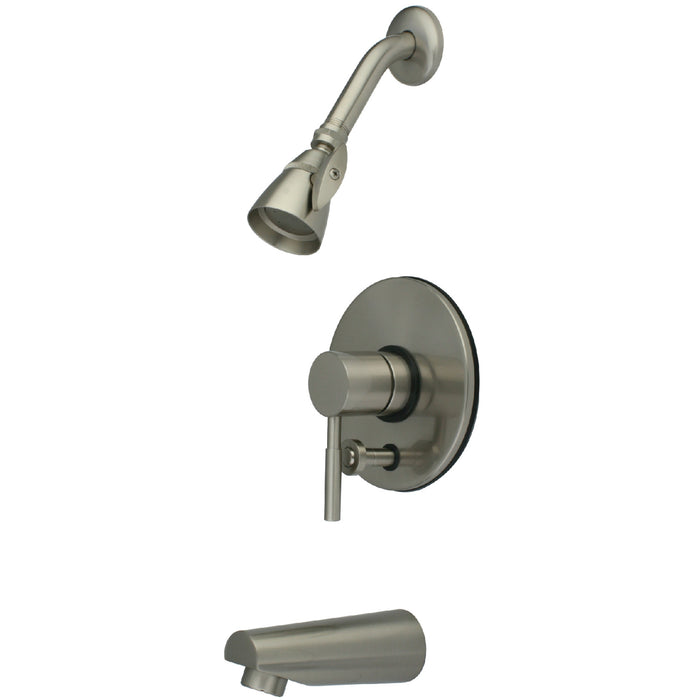 Kingston Brass KB86980DL Concord Tub & Shower Faucet, Brushed Nickel