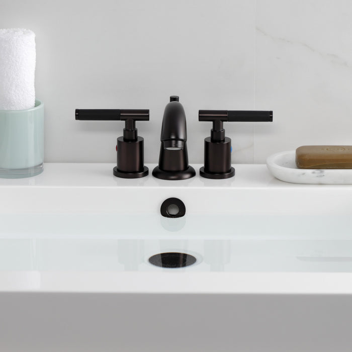 Kingston Brass KB8915CKL Kaiser Widespread Bathroom Faucets with Pop-Up Drain, Oil Rubbed Bronze