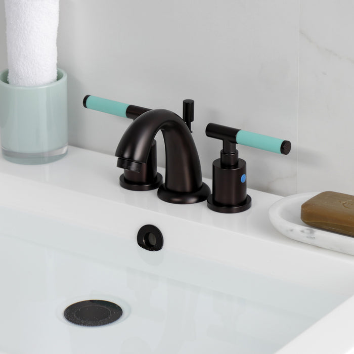 Kingston Brass KB8915CKL Kaiser Widespread Bathroom Faucets with Pop-Up Drain, Oil Rubbed Bronze