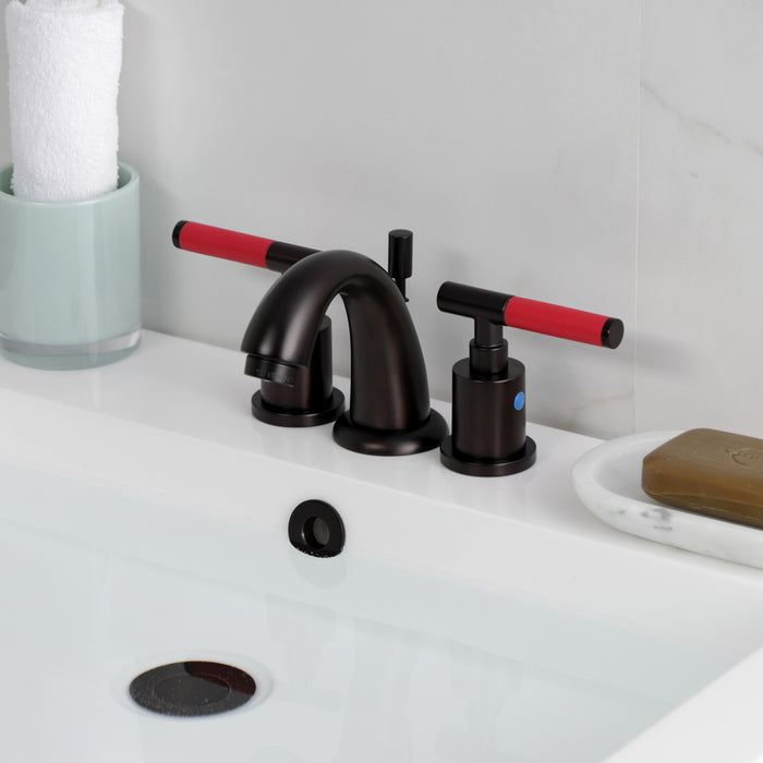 Kingston Brass KB8915CKL Kaiser Widespread Bathroom Faucets with Pop-Up Drain, Oil Rubbed Bronze