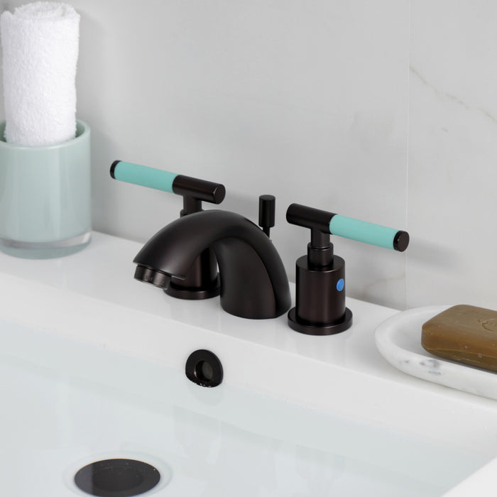 Kingston Brass KB8955CKL Kaiser Mini-Widespread Bathroom Faucet with Pop-Up Drain, Oil Rubbed Bronze