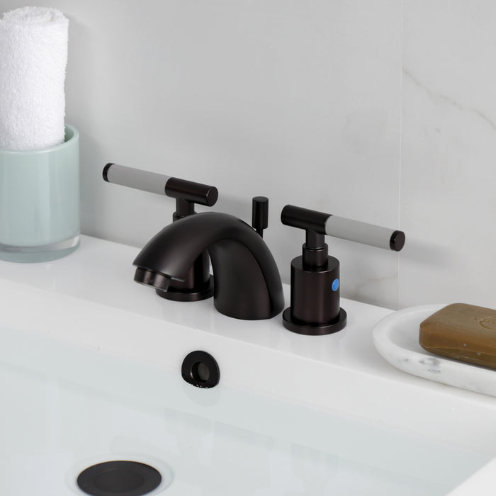 Kingston Brass KB8955CKL Kaiser Mini-Widespread Bathroom Faucet with Pop-Up Drain, Oil Rubbed Bronze