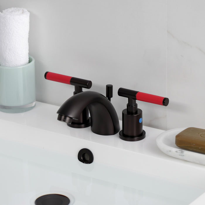 Kingston Brass KB8955CKL Kaiser Mini-Widespread Bathroom Faucet with Pop-Up Drain, Oil Rubbed Bronze