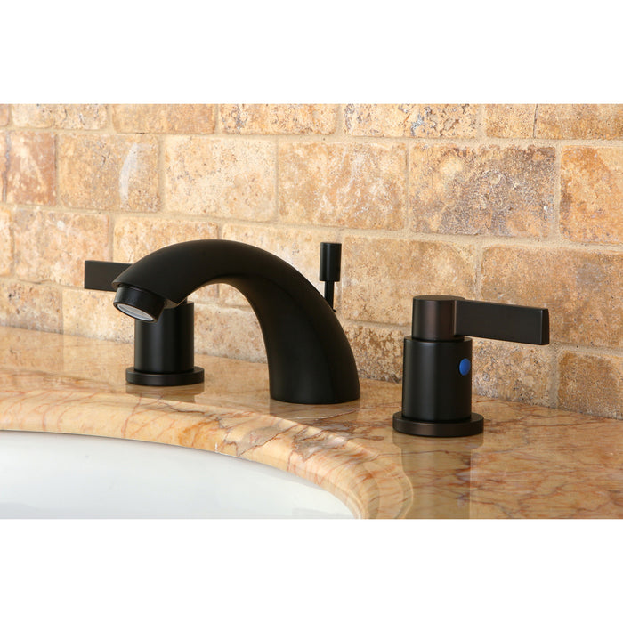 Kingston Brass KB8955NDL NuvoFusion Mini-Widespread Bathroom Faucet, Oil Rubbed Bronze