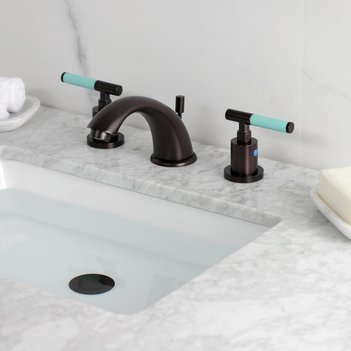 Kingston Brass KB8965CKL Kaiser Widespread Bathroom Faucets with Pop-Up Drain, Oil Rubbed Bronze