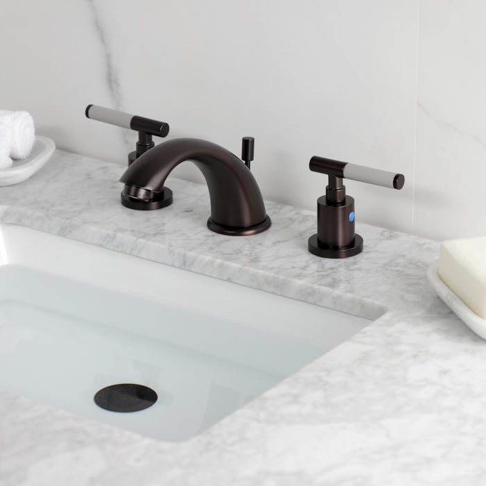 Kingston Brass KB8965CKL Kaiser Widespread Bathroom Faucets with Pop-Up Drain, Oil Rubbed Bronze