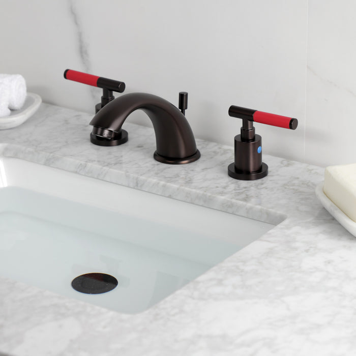 Kingston Brass KB8965CKL Kaiser Widespread Bathroom Faucets with Pop-Up Drain, Oil Rubbed Bronze