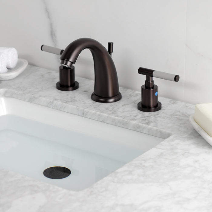 Kingston Brass KB8985CKL Kaiser Widespread Bathroom Faucets with Pop-Up Drain, Oil Rubbed Bronze