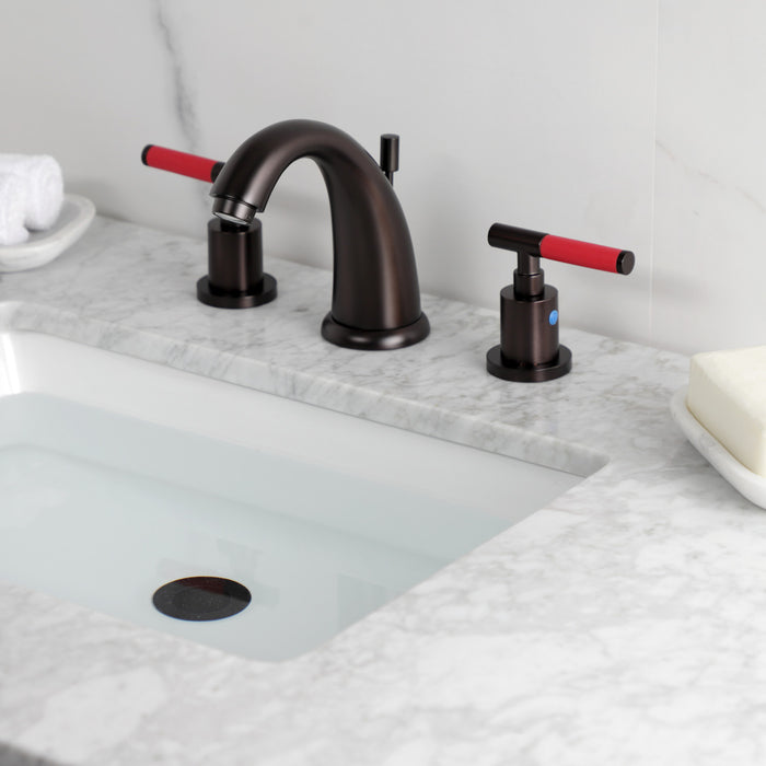 Kingston Brass KB8985CKL Kaiser Widespread Bathroom Faucets with Pop-Up Drain, Oil Rubbed Bronze