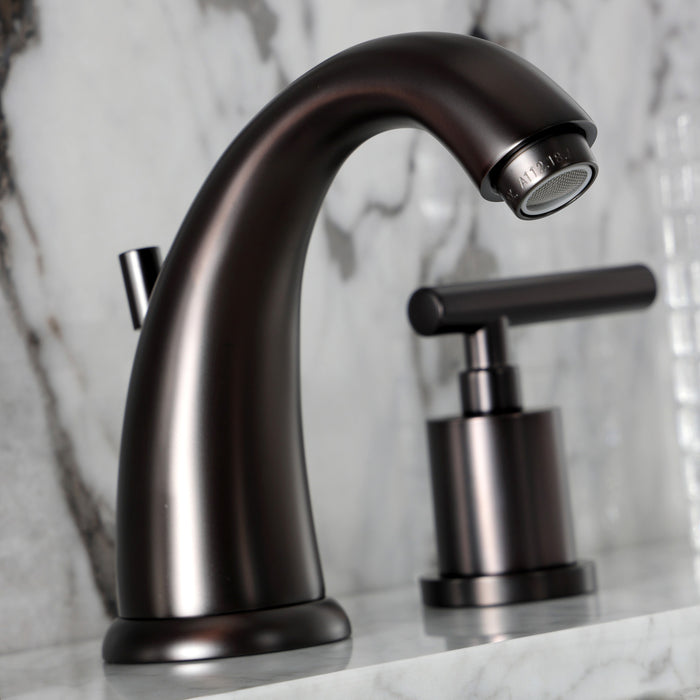 Kingston Brass KB8985CML Manhattan Widespread Bathroom Faucets with Pop-Up Drain, Oil Rubbed Bronze