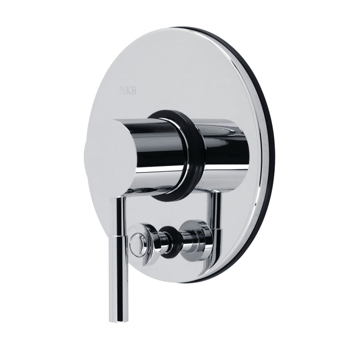 Kingston Brass KBSV86910 Concord Single-Handle Pressure Balanced Tub and Shower Faucet, Valve and Trim Kit Only, Polished Chrome