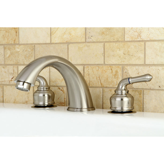 Kingston Brass KC368 Magellan Two-Handle Roman Tub Faucet, Brushed Nickel